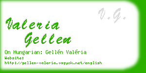 valeria gellen business card