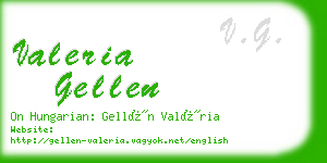 valeria gellen business card